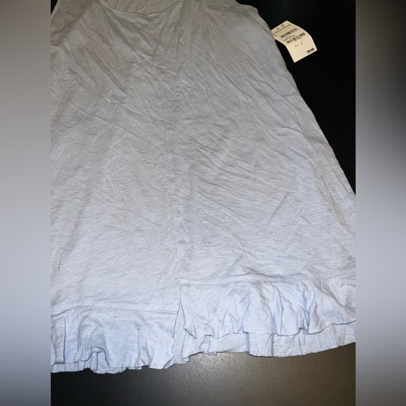 Hinge for Nordstrom Blue Long tank top with ruffle at the bottom size Medium NWT - Picture 2 of 5